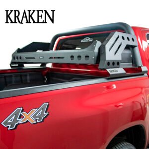 Barra Antivuelco Negra + Parrilla Kraken Para Hilux 2016+