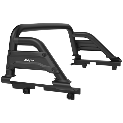 Barra Antivuelco B5 Negra Bepo Para Hilux 2016+